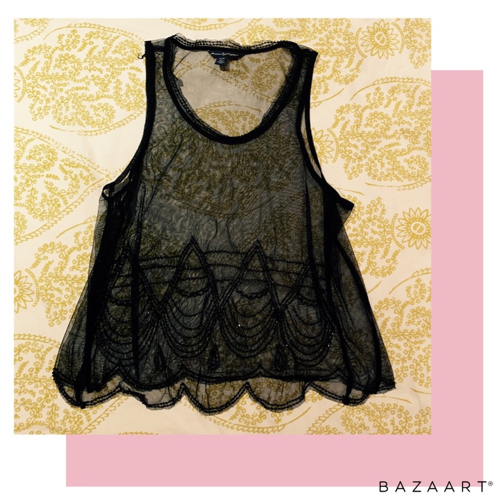 Sequined American Eagle Tank